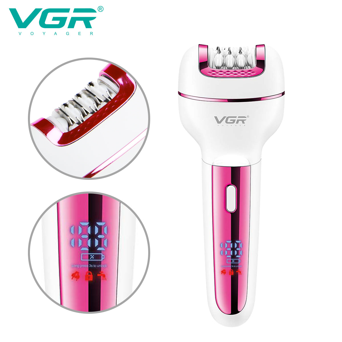 ماكينة ازالة شعر نسائية VGR 732 3*1