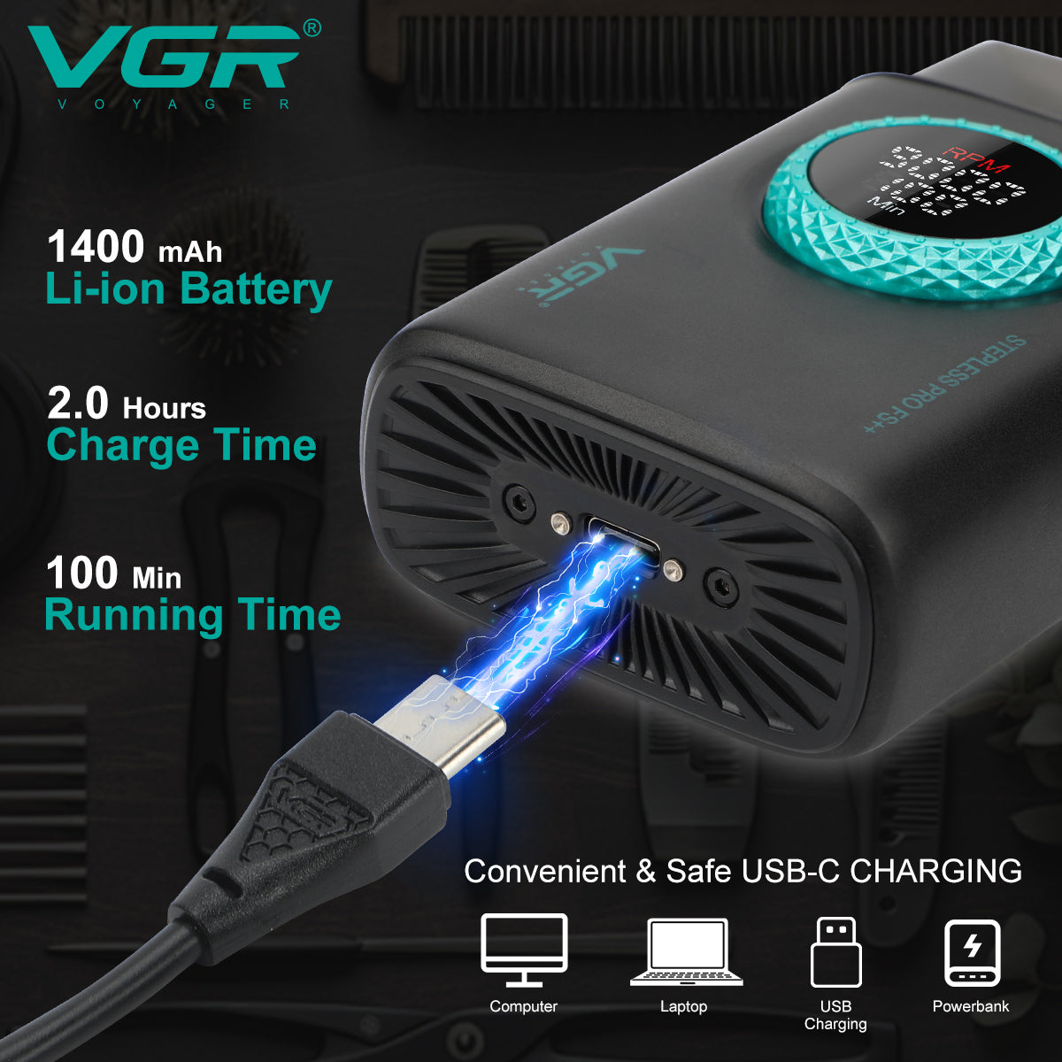 ماكينة تنعيم ذقن VGR 377