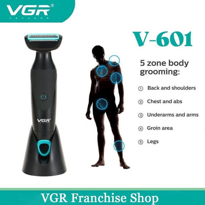 ماكينة تشذيب وإزالة شعر الأنف والأذن الاحترافية VGR V-601 الآمنة