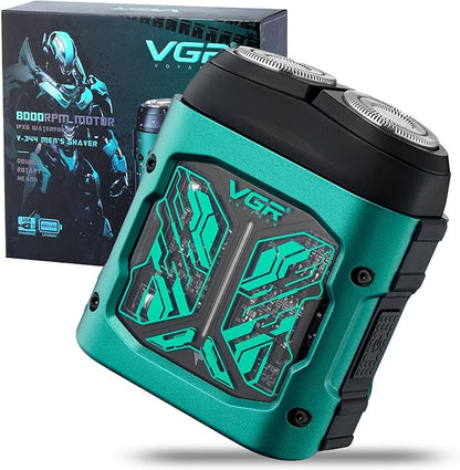 ماكينة حلاقة VGR V-344 الدوارة الاحترافية للرجال مقاومة للماء IPX6
