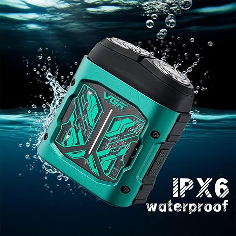 ماكينة حلاقة VGR V-344 الدوارة الاحترافية للرجال مقاومة للماء IPX6