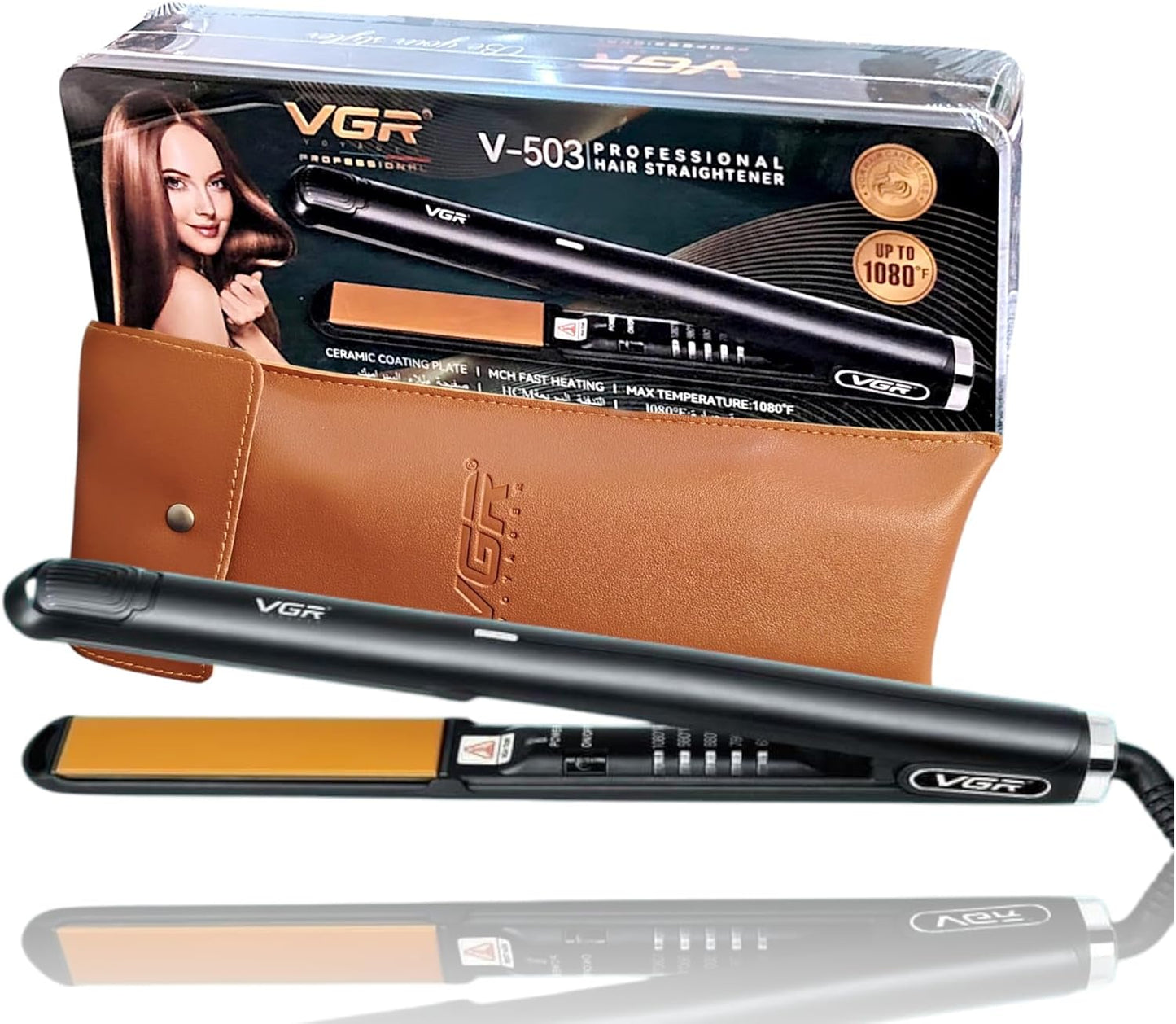 مكواة فرد الشعر الاحترافية VGR V-503 للسيدات