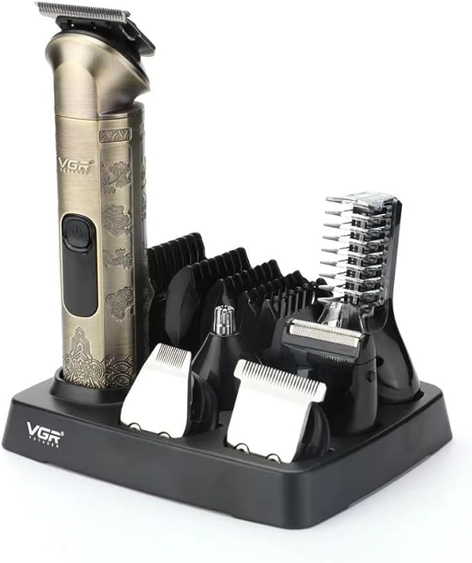 مجموعة العناية والحلاقة المتكاملة للرجال VGR V-109 الاحترافية (6 في 1) - مقاومة للماء