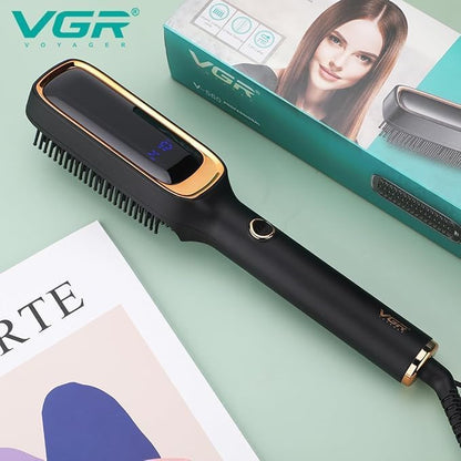 فرشاة فرد وتصفيف الشعر السيراميك الحرارية VGR V-560 الاحترافية