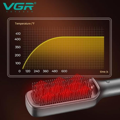 فرشاة فرد وتصفيف الشعر السيراميك الحرارية VGR V-560 الاحترافية