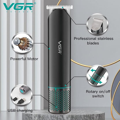 ماكينة حلاقة وتحديد الشعر اللاسلكية VGR V-250 الاحترافية بشفرات ستانلس ستيل