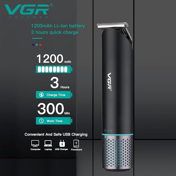 ماكينة حلاقة وتحديد الشعر اللاسلكية VGR V-250 الاحترافية بشفرات ستانلس ستيل