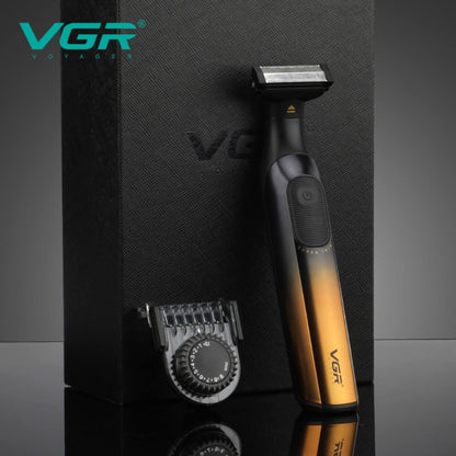ماكينة حلاقة وتنعيم الذقن الاحترافية VGR V-361 اللاسلكية (2 في 1)