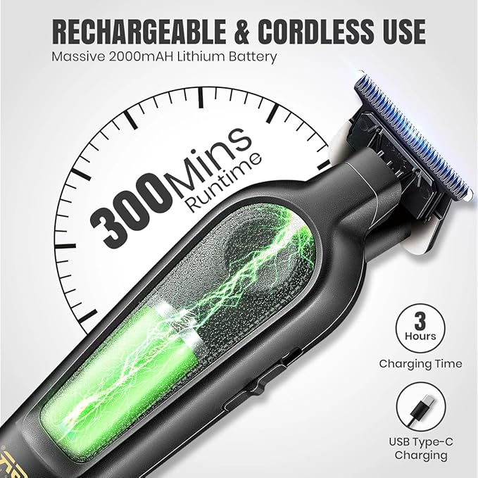 ماكينة حلاقة وتشذيب الشعر الاحترافية VGR V-995 للرجال