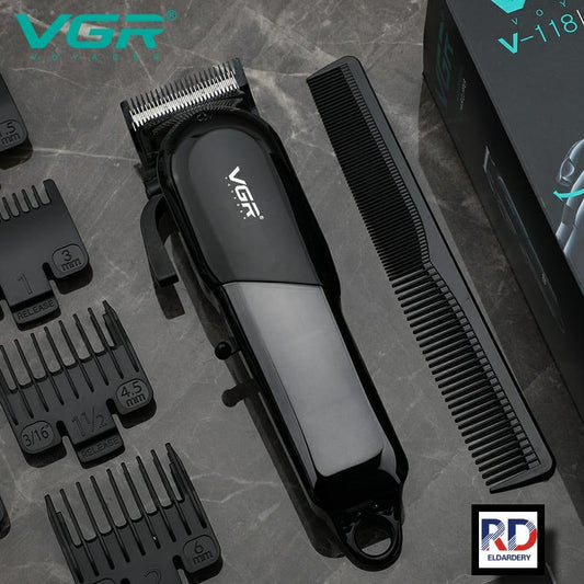 ماكينة قص وتدريج الشعر الاحترافية للرجال VGR V-118 عالية الأداء