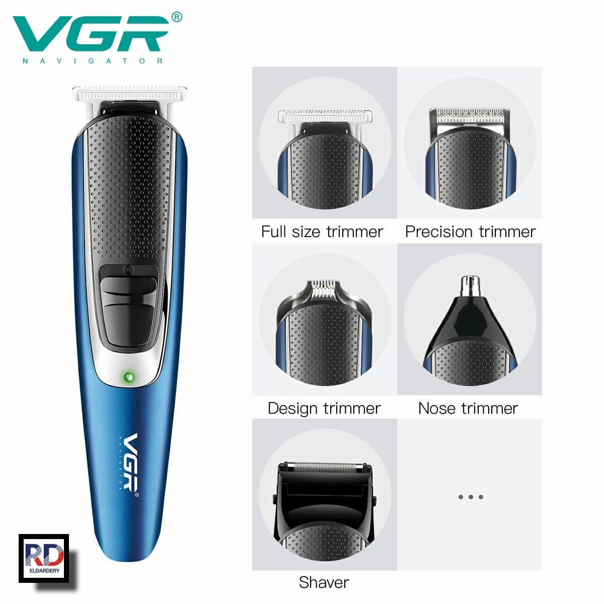 مجموعة العناية والحلاقة الشاملة للرجال VGR V-172 الاحترافية (5 في 1)