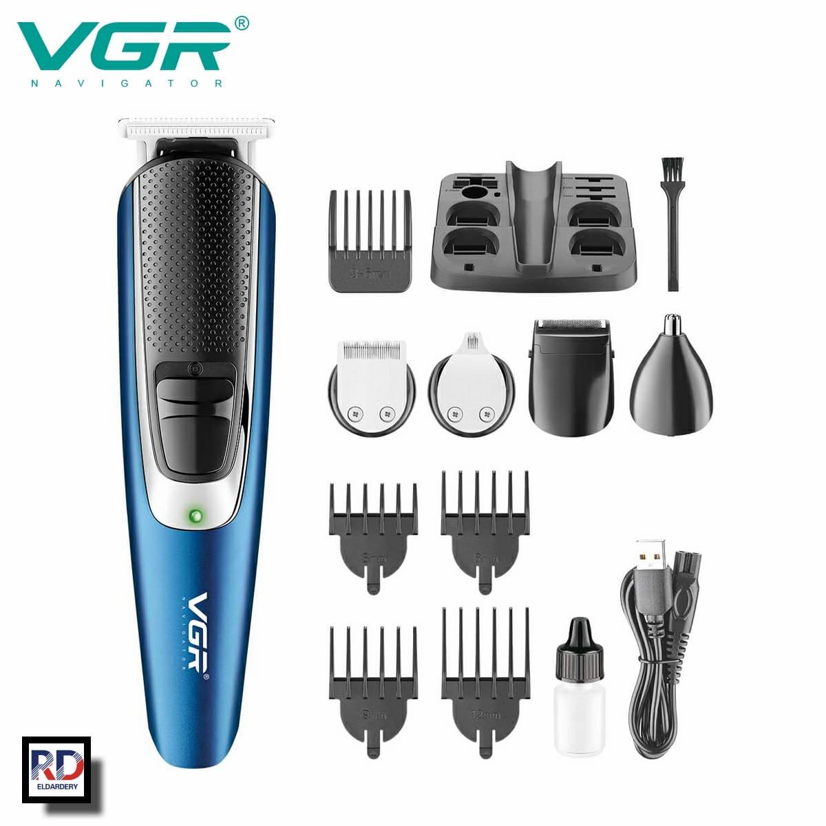 مجموعة العناية والحلاقة الشاملة للرجال VGR V-172 الاحترافية (5 في 1)