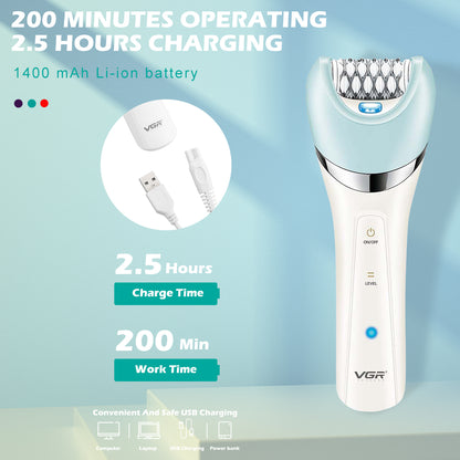 ماكينة ازالة الشعر النسائية VGR 703 5*1