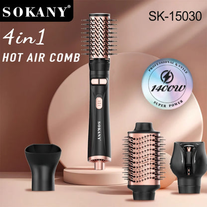 طقم استشوار دوار سوكاني SK-15030 4*1