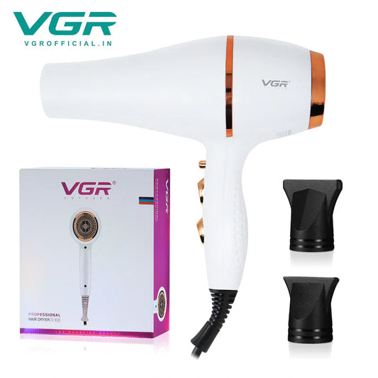 مجفف الشعر الاحترافي عالي القوة VGR V-414 بقوة 2200 واط للرجال والنساء